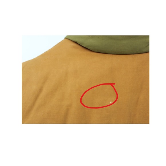 Vintage Levi's Olive Khaki Vest Men's Large Cotton Puffer Trucker Style - Picture 9 of 10